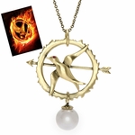 Mockingjay Pearl Necklace