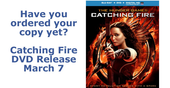 Catching Fire DVD Release